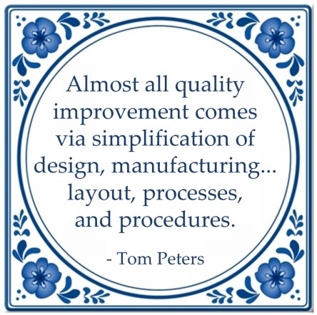 kwaliteit almost all quality improvements quote tom peters